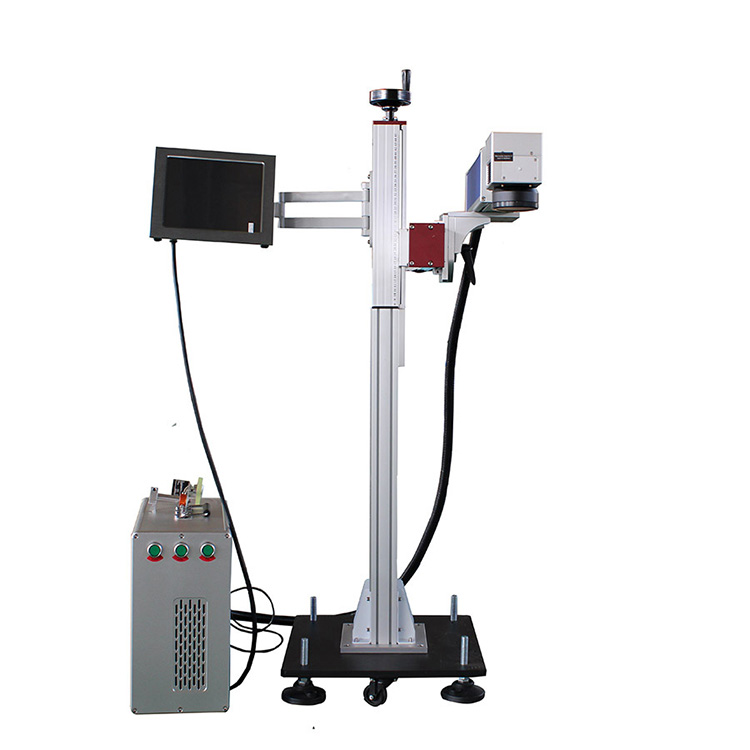 50W Fiber Fly System Laser markaketa makina